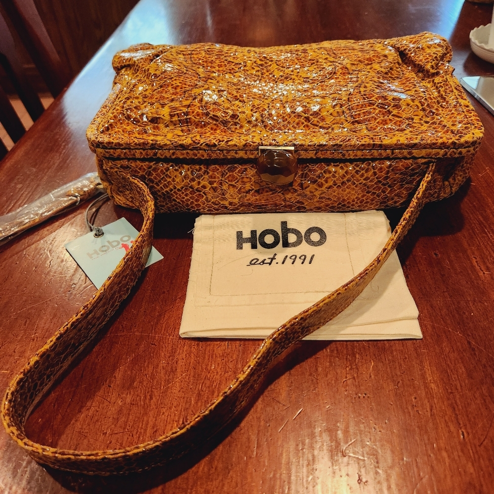 Brand New Glitter Python HOBO Satchel